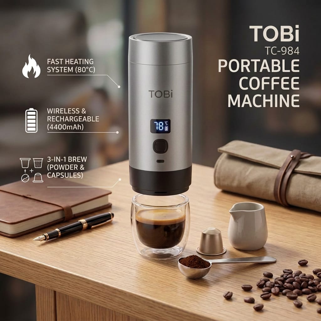 TOBi 3-in-1 Portable Coffee Machine